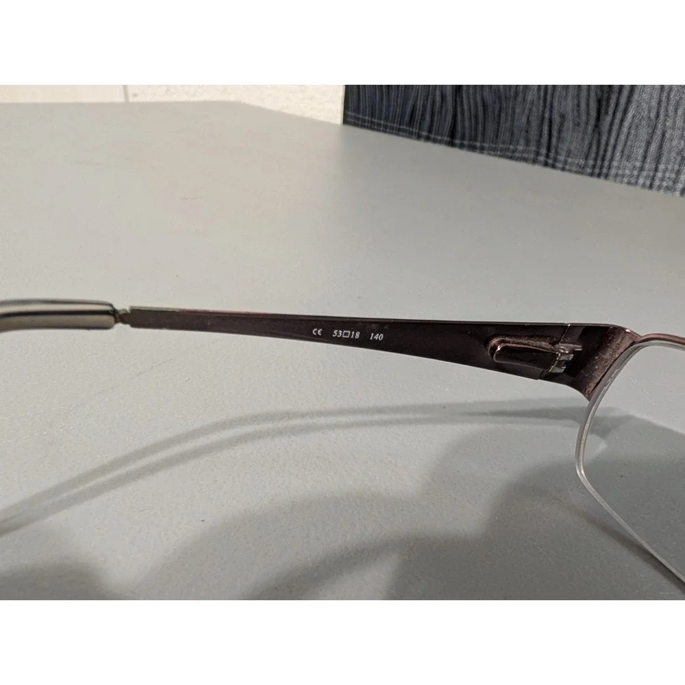 NEW OSCAR DE LA RENTA OSL 501‎ EYEWEAR HALF-RIM METAL & PLASTIC 53-18-140